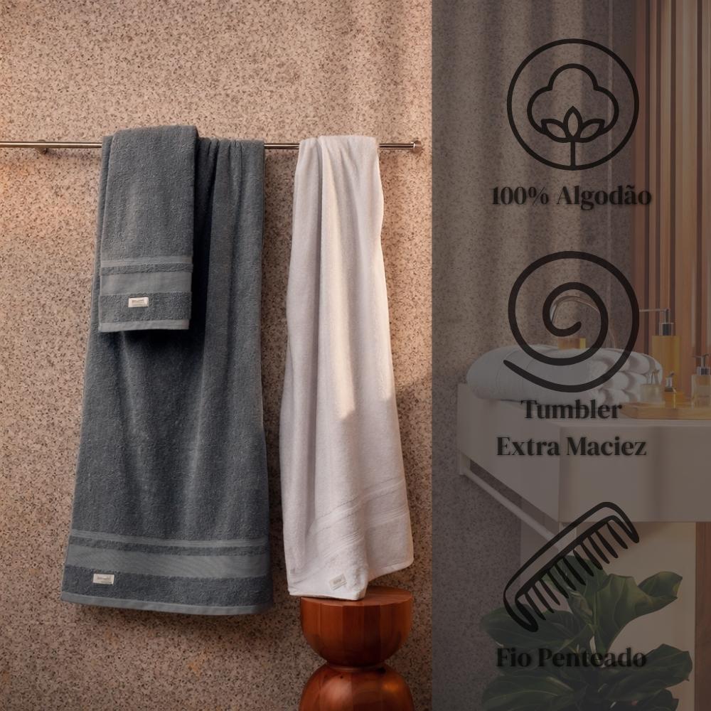 Toalha de Banho Master 90cm x 1,60m Gigante Algodão Toque Macio