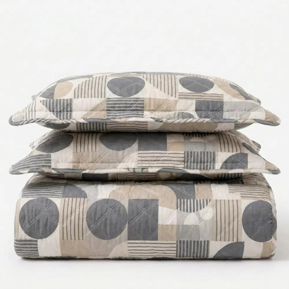 Colcha Cobre Leito Capri Essential 3 Peças Dupla Face Estampado Marias Enxoval