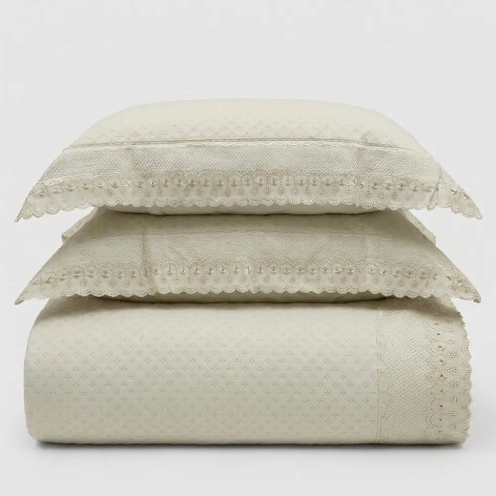 Kit Colcha Cobre Leito 3 Peças Bordare Premium Toque Macio Marias Enxoval