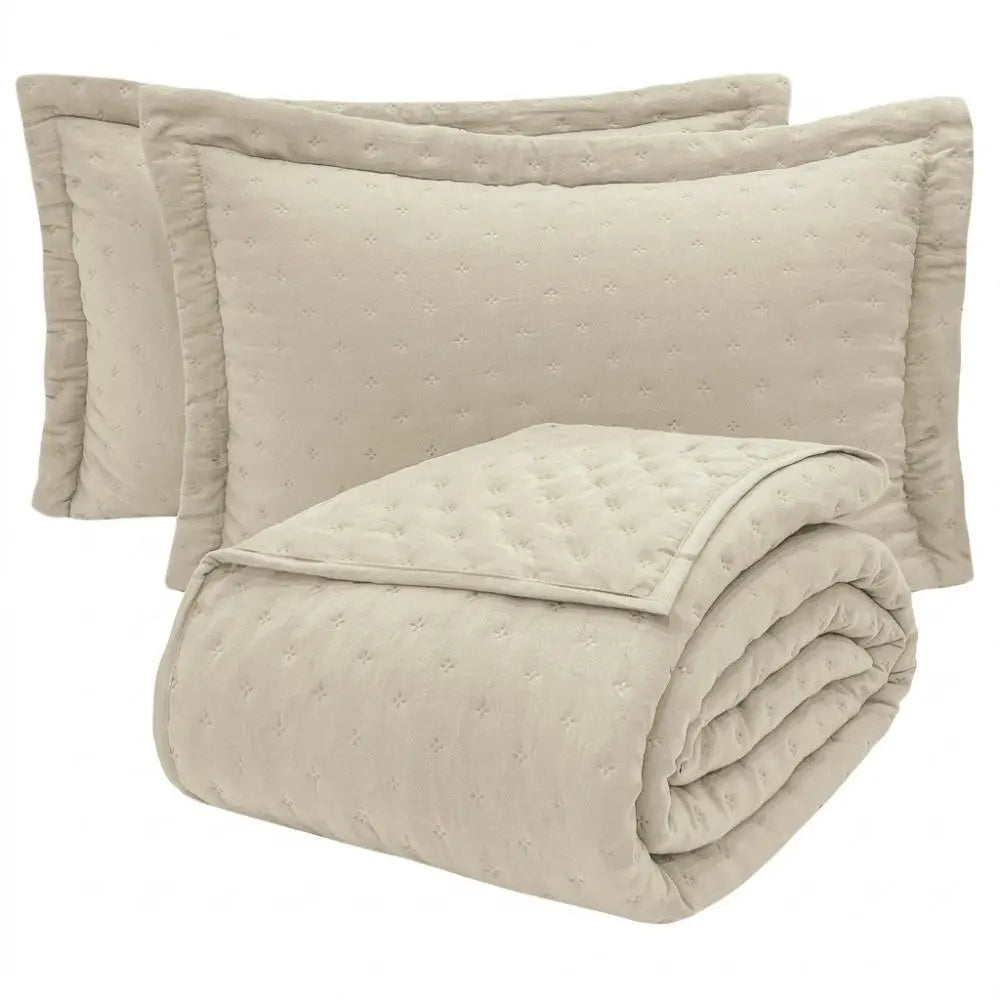 Colcha Cobre Leito Speranza 400 Fios Dupla Face 3 Peças Marias Enxoval