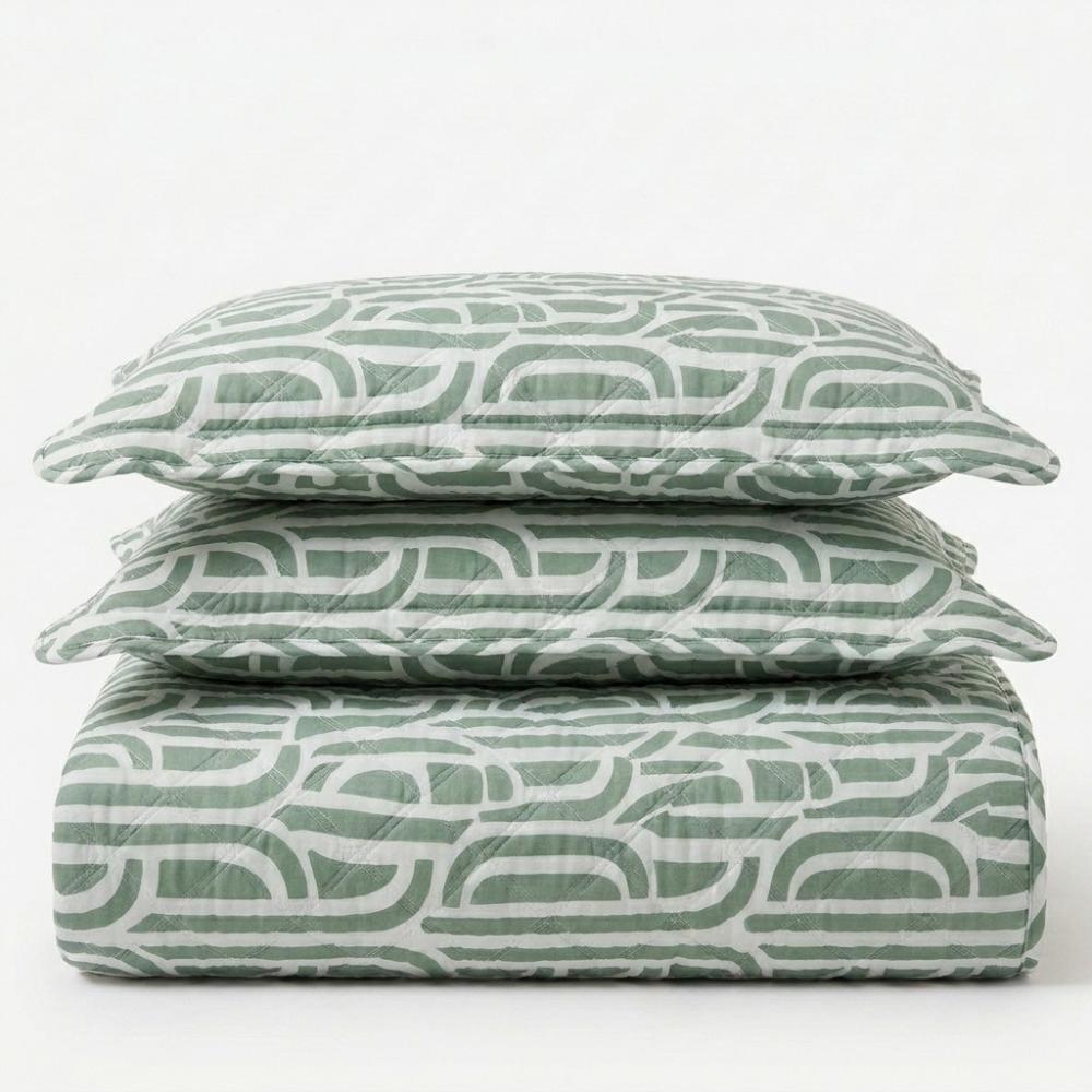 Colcha Cobre Leito Capri Essential 3 Peças Dupla Face Estampado