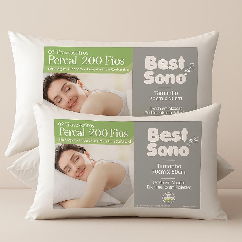 Kit Travesseiros Best Sono - Fibra Siliconada
