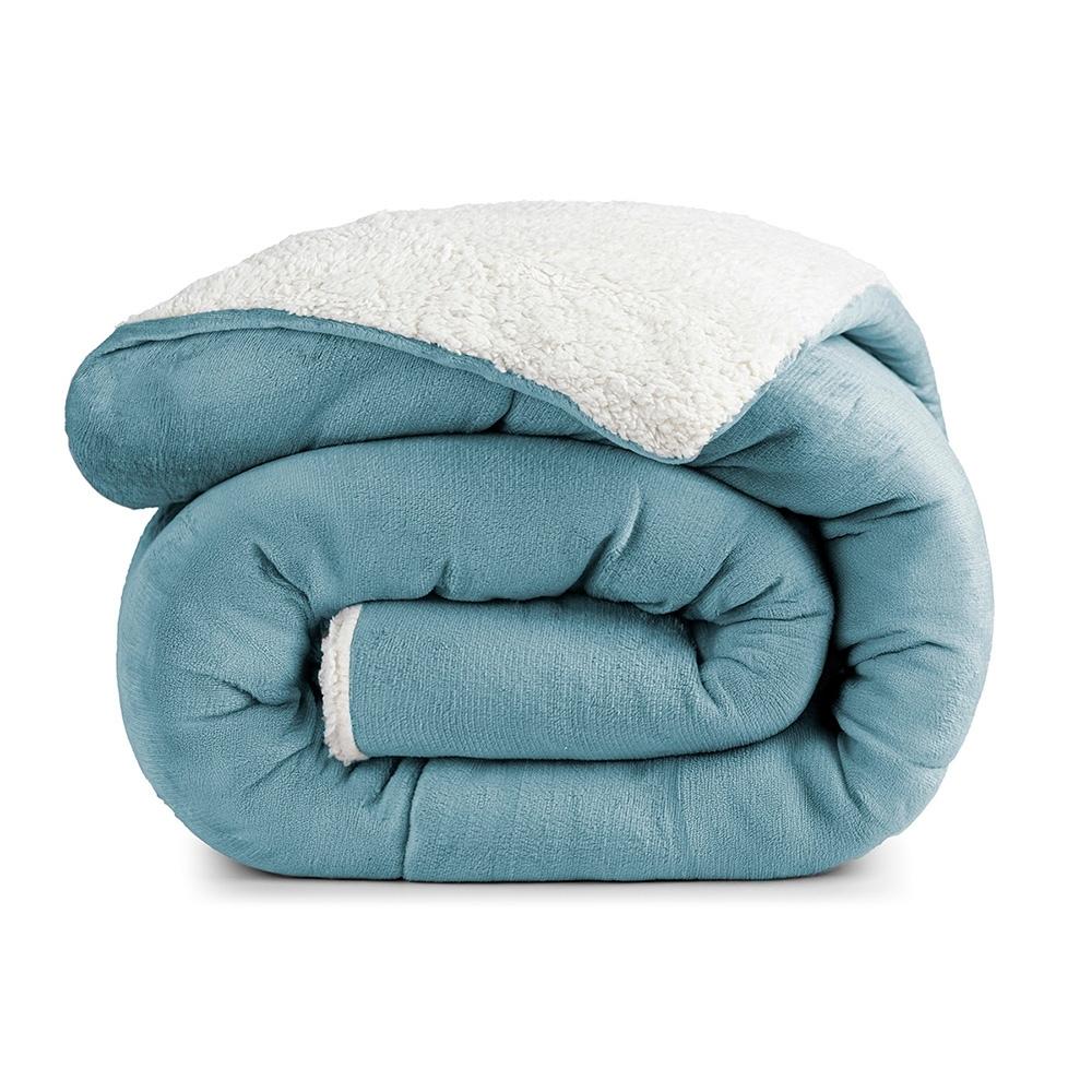 Coberdrom Cobertor 490g/m² Sherpa Pele de Carneiro Dupla Face