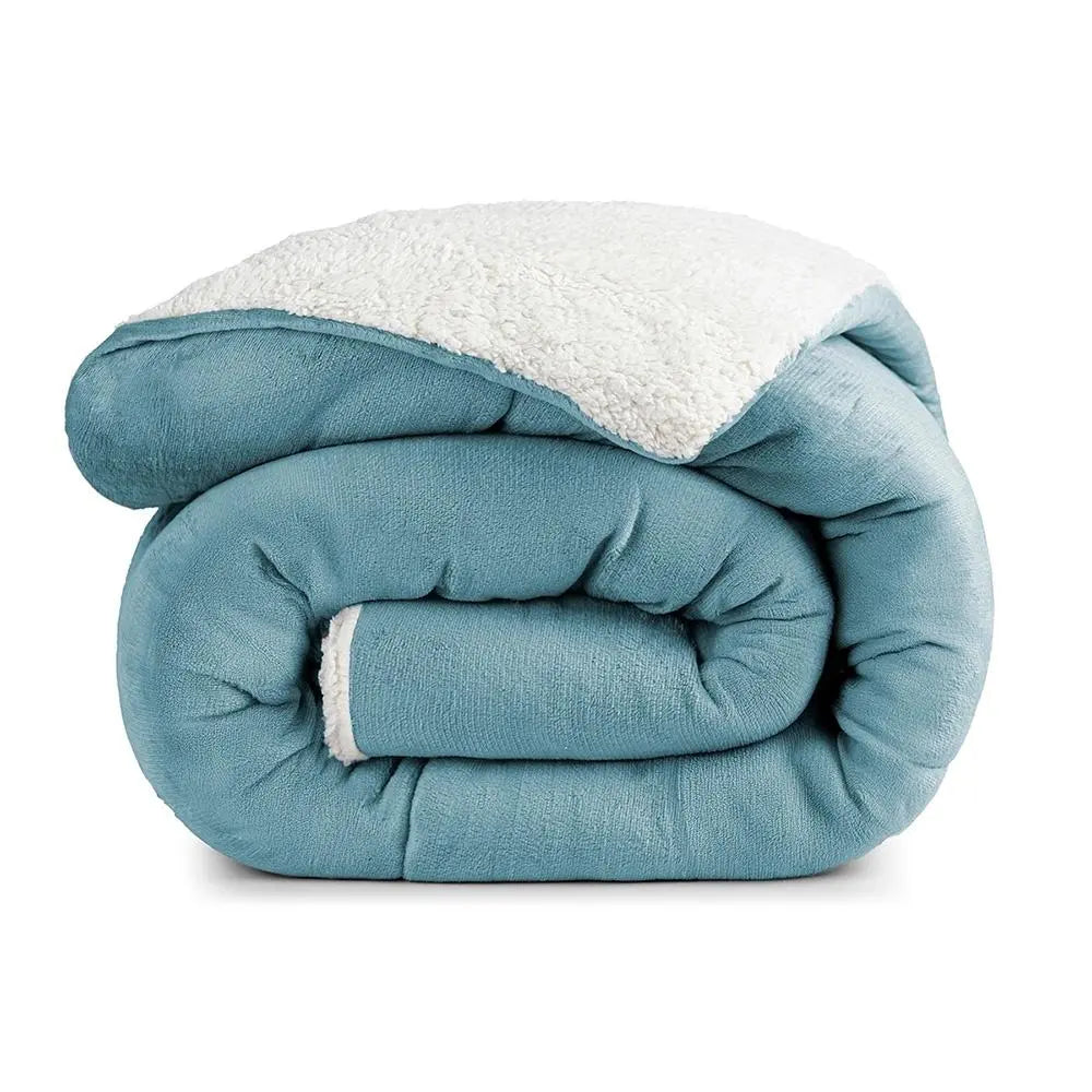Coberdrom Cobertor 490g/m² Sherpa Pele de Carneiro Dupla Face Marias Enxoval