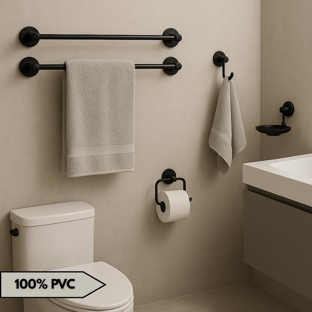 Kit Essencial 5 Peças Acessórios para Banheiro