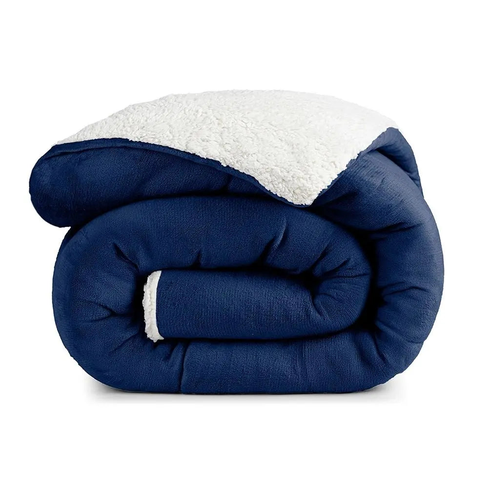 Coberdrom Cobertor 490g/m² Sherpa Pele de Carneiro Dupla Face Marias Enxoval