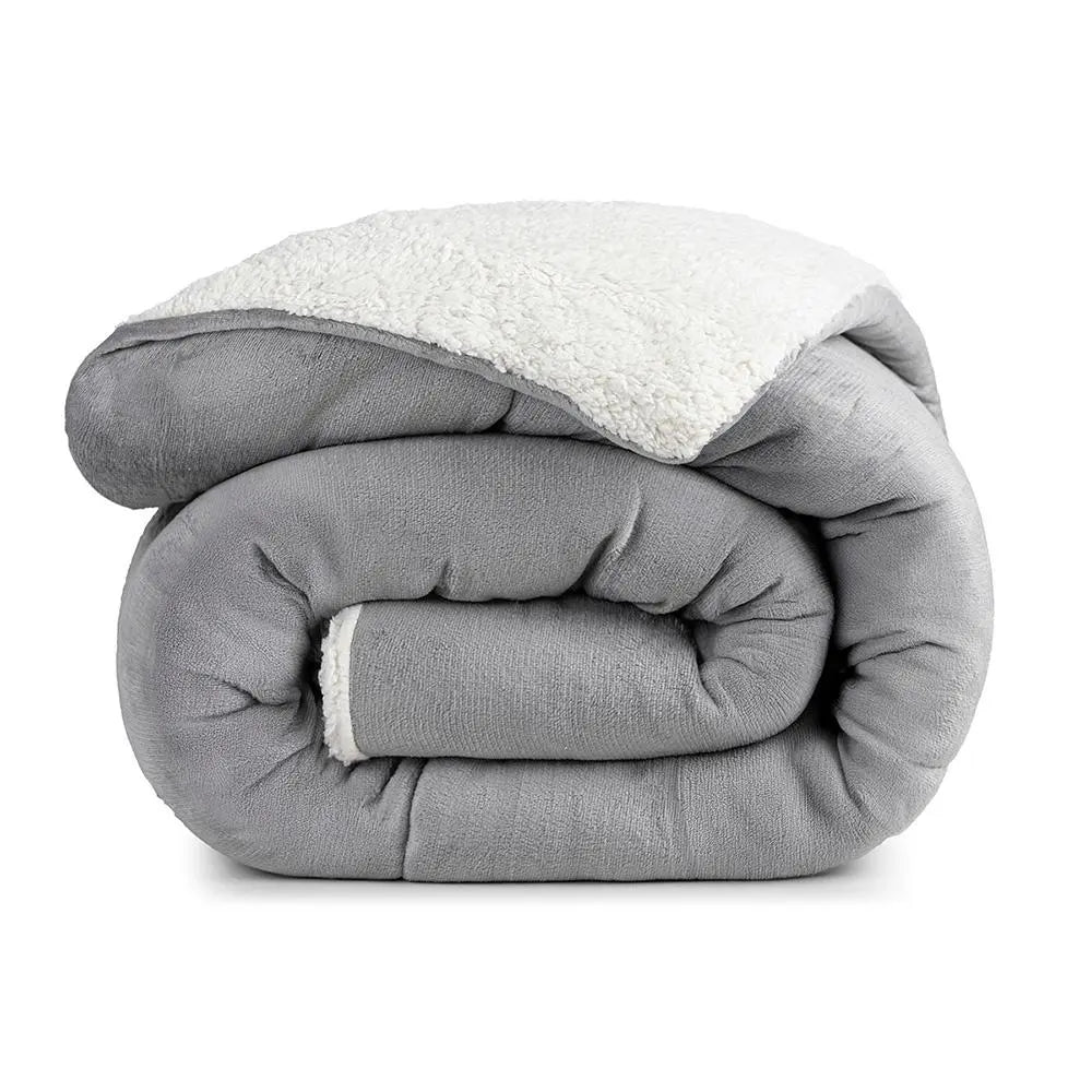 Coberdrom Cobertor 490g/m² Sherpa Pele de Carneiro Dupla Face Marias Enxoval