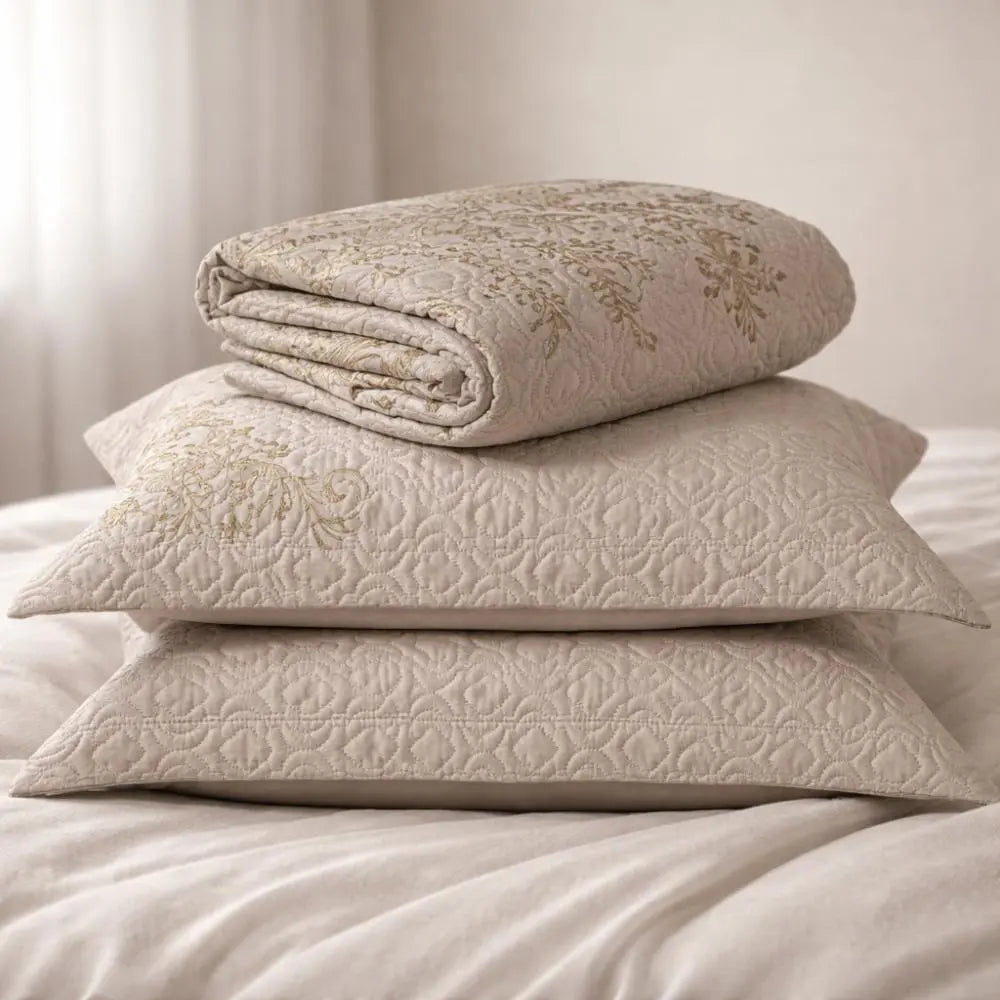 Kit Colcha Cobre Leito Portinari 3 Peças Dupla Face Toque Macio Marias Enxoval