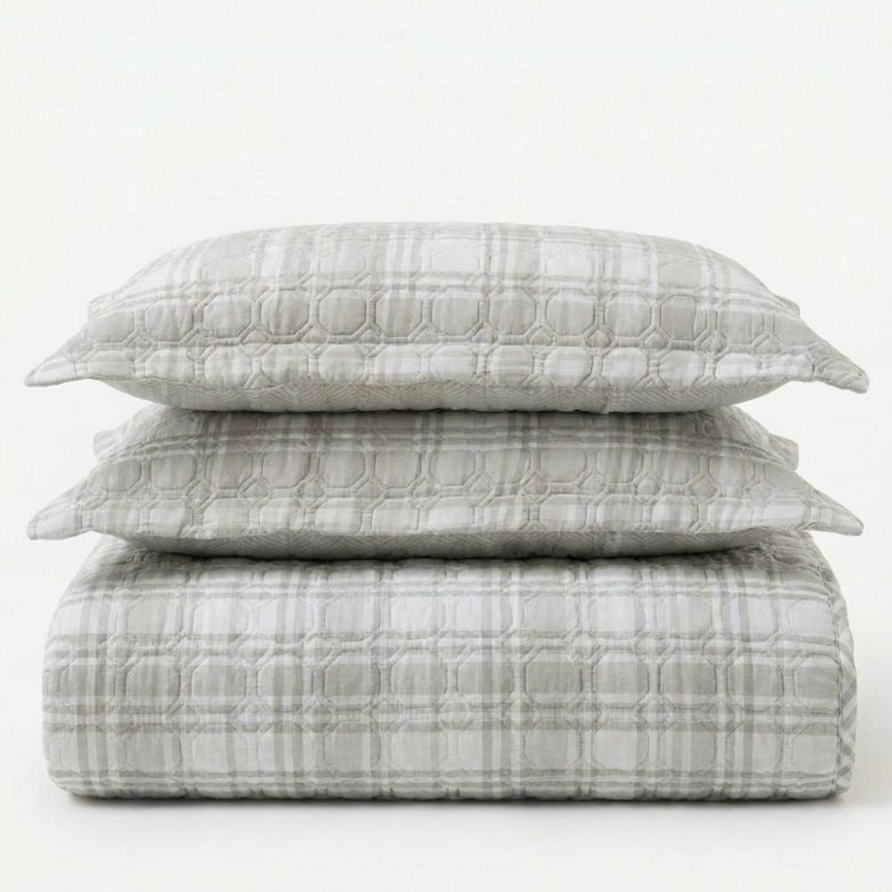 Kit Cobre Leito Cama Colcha Combinatto Dupla Face 3 Peças