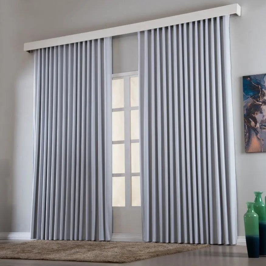 Cortina Trilho Em Tecido Blackout 100% Para Trilho - Para Janela Quarto e Sala Maria Enxovais