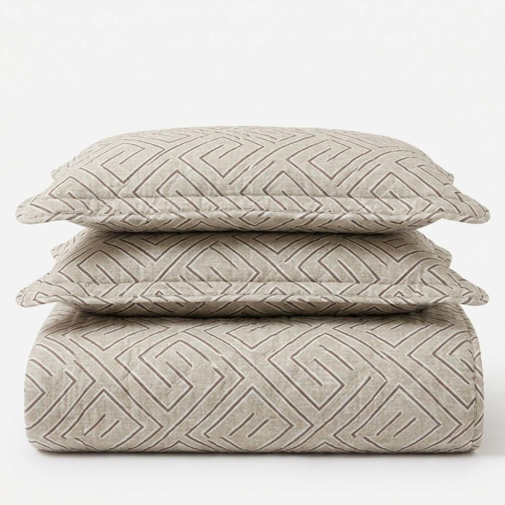 Colcha Cobre Leito Capri Essential 3 Peças Dupla Face Estampado