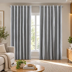 Cortina 100% Blackout Vedação Linho Trama Natural