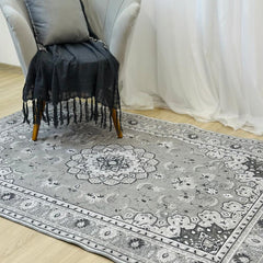 Tapete Flannel Fluffy Estampa Decorativo Para Sala de Estar Quarto Luxo
