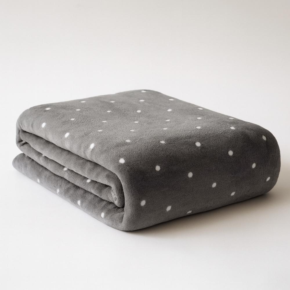 Manta Cobertor Poá Cama Microfibra 100% Poliéster Macio e Aconchegante