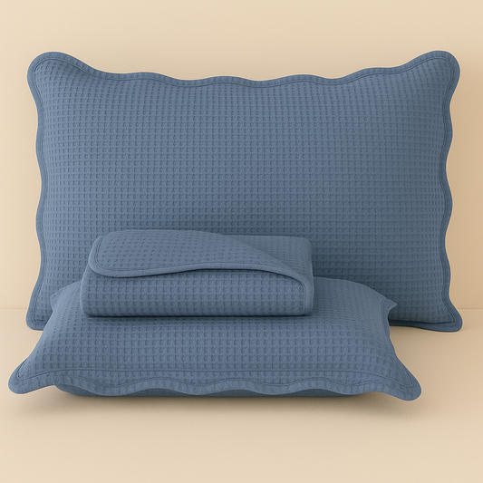 Colcha Cobre Leito Bullet Percal 300 Fios 3 Peças Oásis Dupla Face