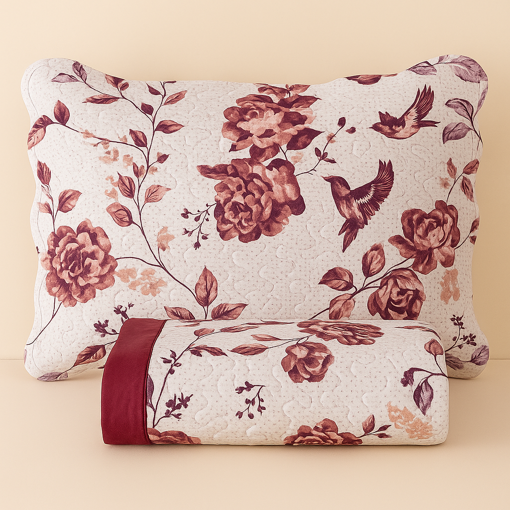 Colcha Cobre Leito Capri 3 Peças Dupla Face Estampado