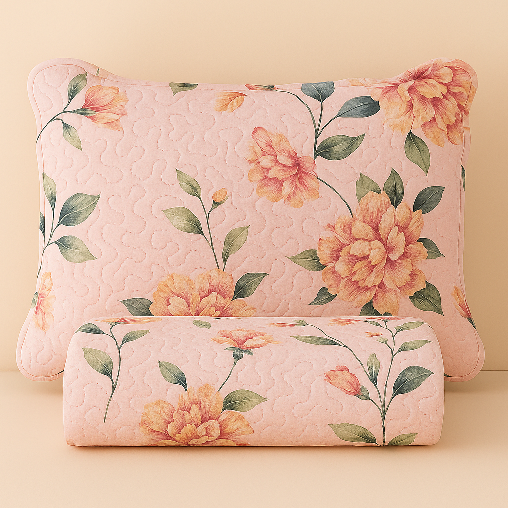 Colcha Cobre Leito Capri 3 Peças Dupla Face Estampado