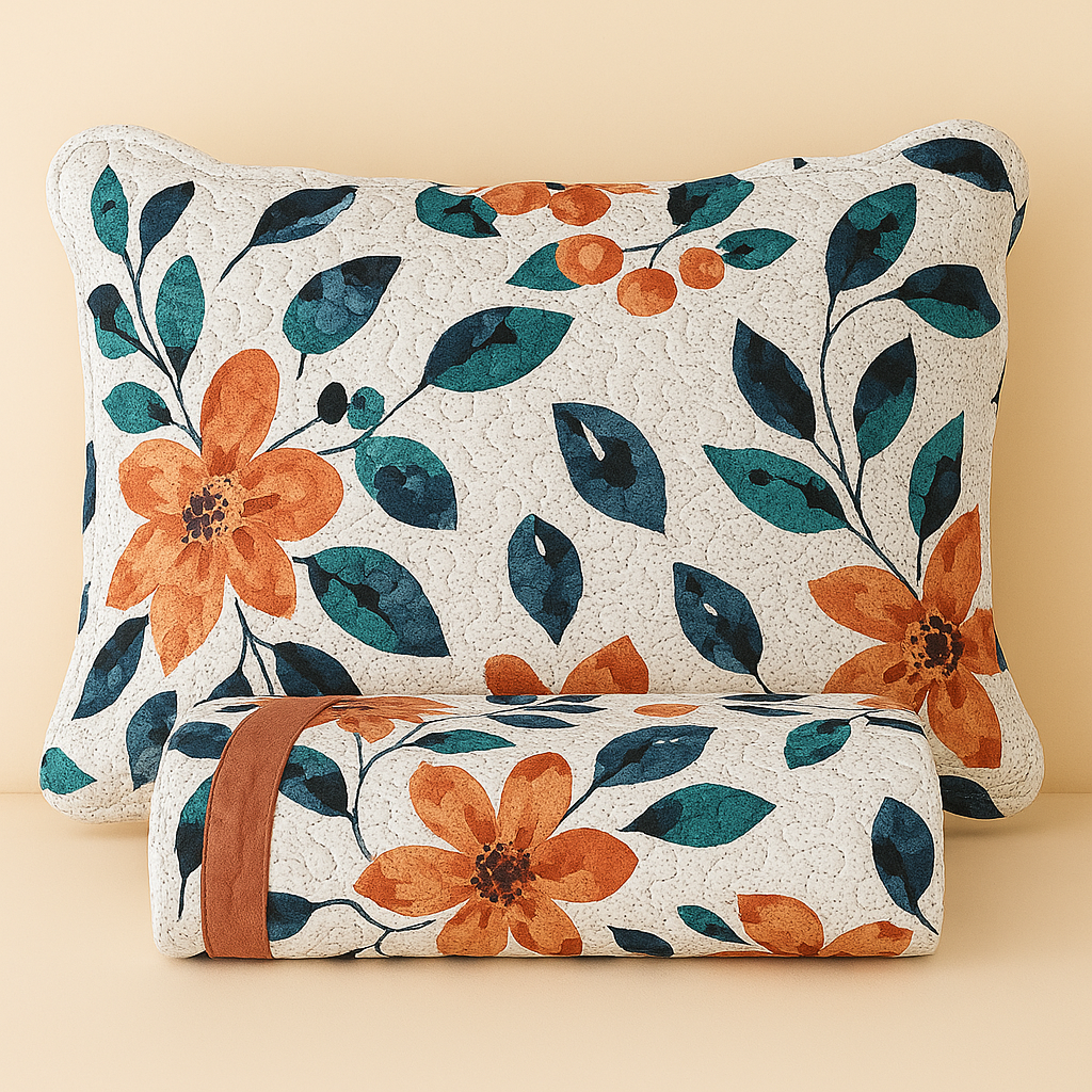 Colcha Cobre Leito Capri 3 Peças Dupla Face Estampado