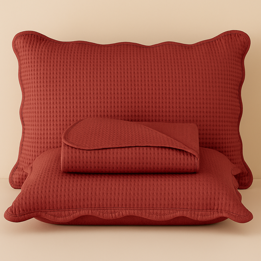 Colcha Cobre Leito Bullet Percal 300 Fios 3 Peças Oásis Dupla Face