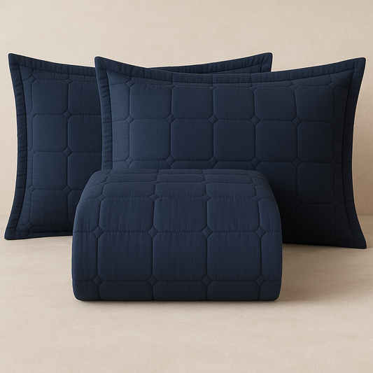 Kit Colcha Cobre Leito 3 Peças Queen Joanna percal 300 fios