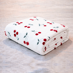 Cobertor Manta Cerejas Cama Macia e Aconchegante
