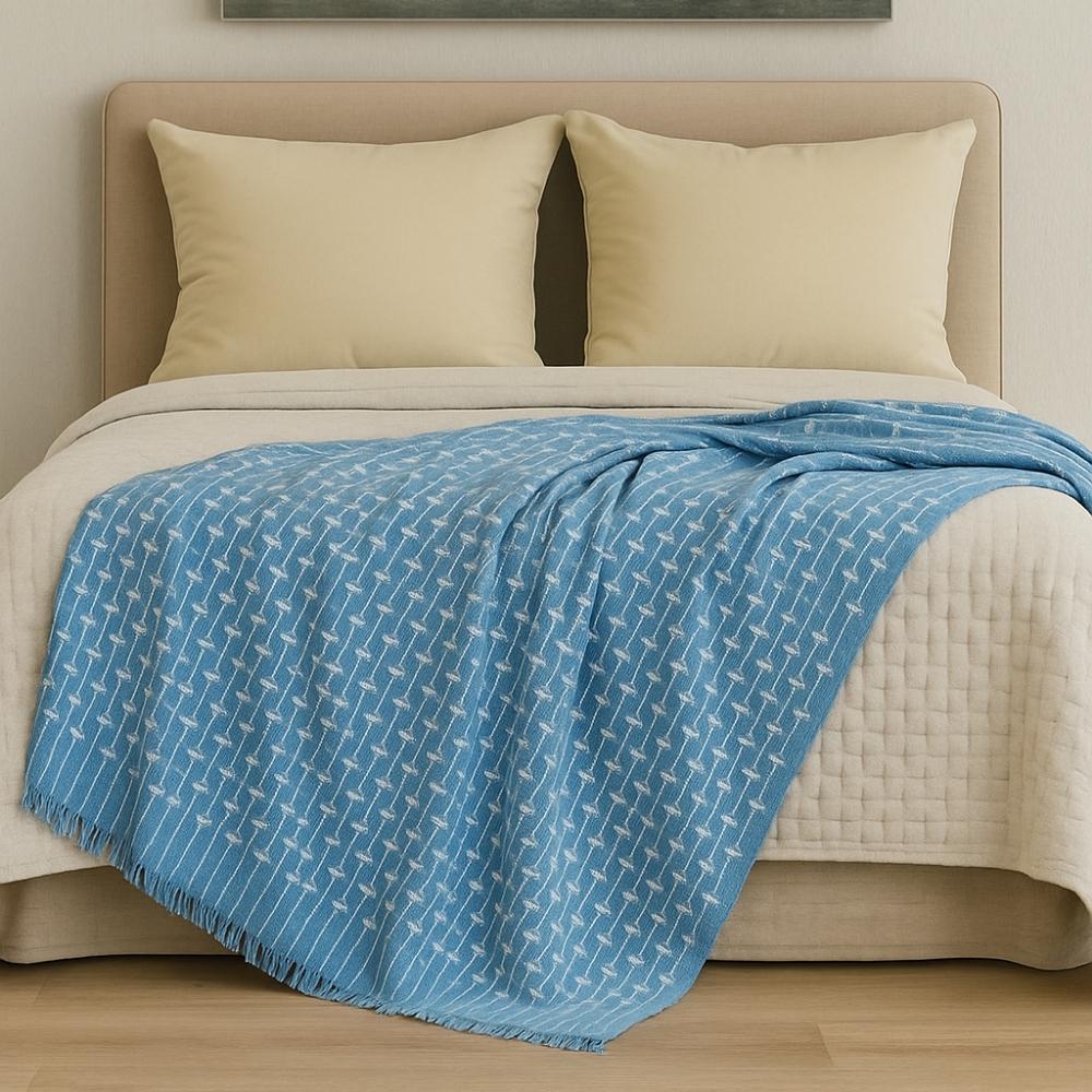 Manta Xale Big 100% Algodão 2,40x1,80m Toque Natural Macia Aconchegante e Ideal para Sofá ou Cama